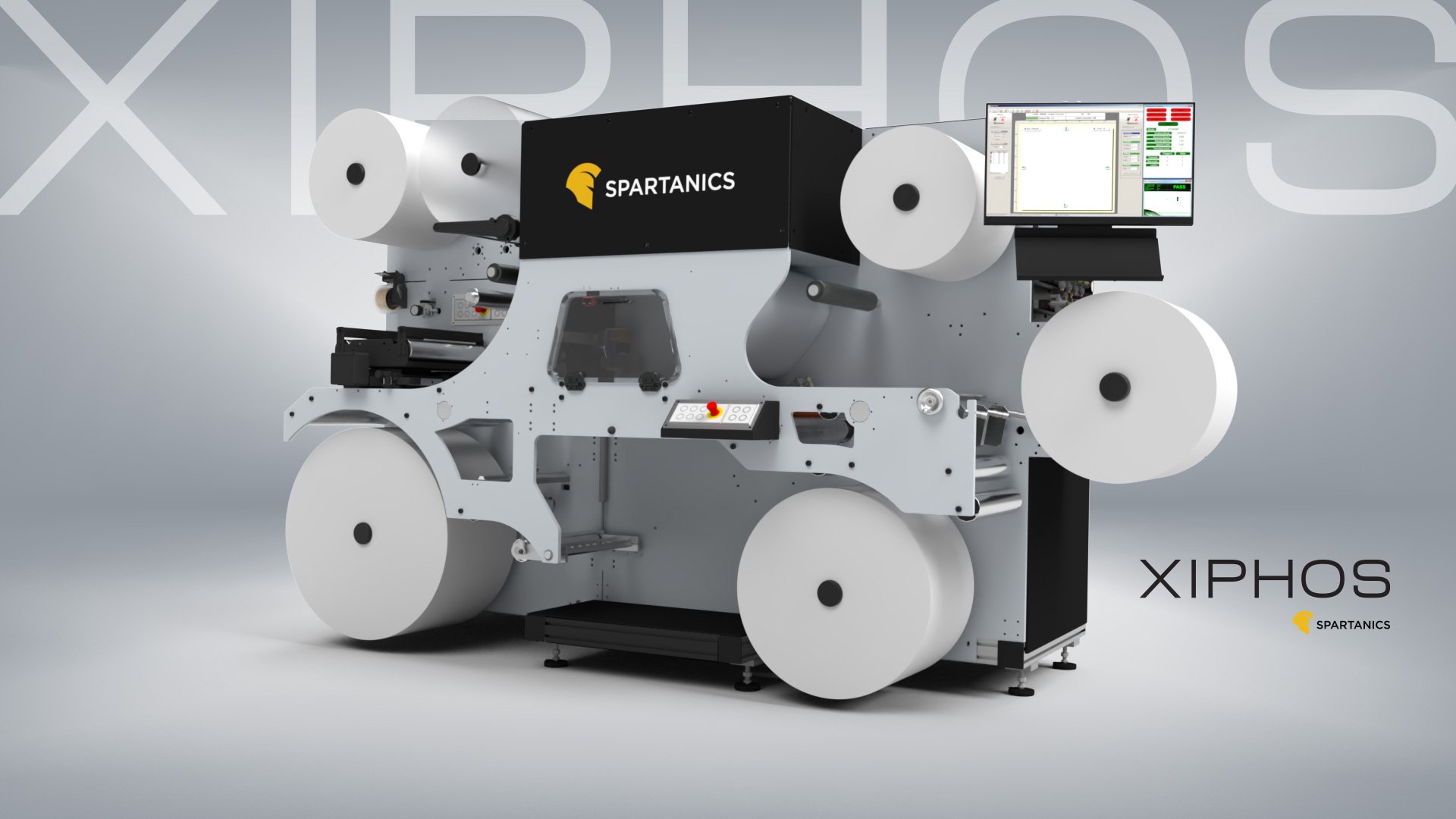 Spartanics XIPHOS compact laser finishing system for digital label converting